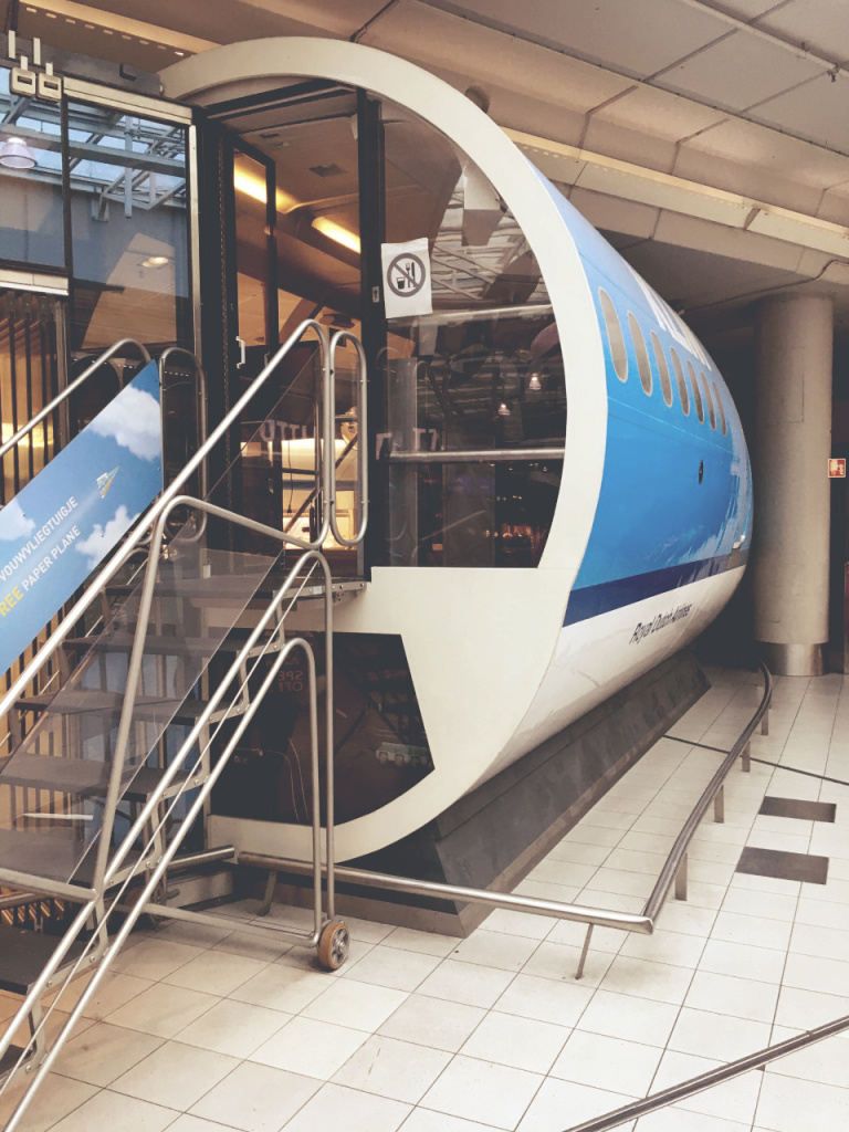 KLM vliegtuig op Schiphol