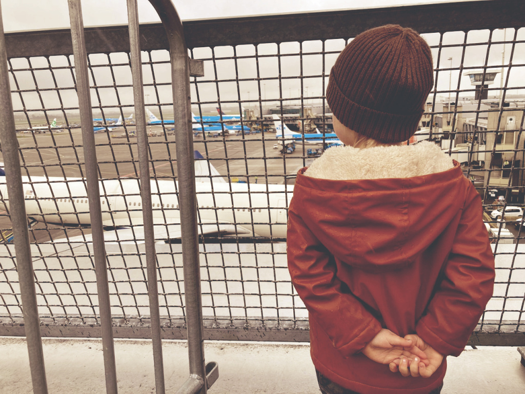 Vliegtuigen kijken Schiphol uitje
